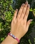 Pulseira macrame rosa com miçangas regulável na internet
