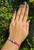 Pulseira macrame rosa com miçangas regulável - Mel Moda Acessórios