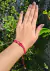 Pulseira macrame vermelha miçangas regulável - comprar online