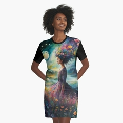Personaje florido en un campo de flores - comprar online