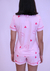 Imagem do Pijama americano feminino curto estampa coração