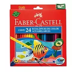 LAPIZ COLOR ECO FABER ACUARELLA X24 UNIDADES LARGO