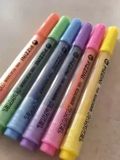 RESALTADOR PIZZINI MINI X6 UNIDADES PASTEL en internet