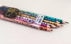 LAPIZ DE COLOR MOOVING METALIZADOS X6 UNIDADES LARGOS - comprar online