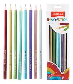 LAPIZ COLOR SIMBALL METALIZADOS X8 UNIDADES LARGOS
