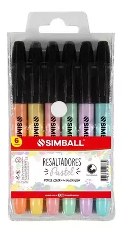 RESALTADOR SIMBALL PASTEL X6