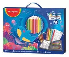 SET MALETIN KEYROAD PARA COLOREAR 71 PIEZAS