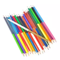 LAPIZ COLOR ECO FABER BICOLOR X 24 UNIDADES LARGOS - comprar online