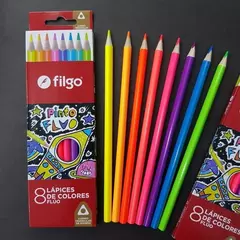LAPIZ COLOR FILGO X8 UNIDADES LARGOS FLUO