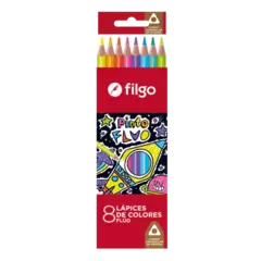 LAPIZ COLOR FILGO X8 UNIDADES LARGOS FLUO - comprar online