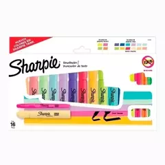 SHARPIE SET RESALTADOR X 16 UNIDADES - 12 PASTEL + 4 FLUO
