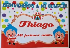 Cartel de bienvenida - candybarfloral