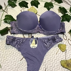 CONJUNTO ARMADO TIRA ANCHA LYCRA LILA