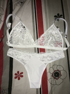 CONJUNTO ENCAJE BLANCO