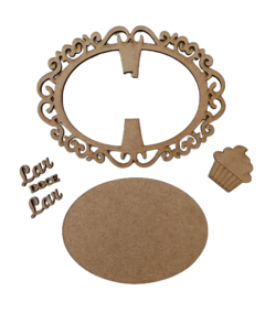 Guirlanda Lar Doce Lar em MDF crú para decorar artesanato - comprar online