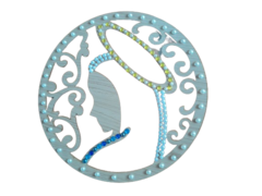 Mandala Nossa Senhora Aparecida Decorada para Parede - comprar online