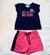 Conjunto blusa malha e short moletinho
