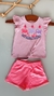 Blusa malha e short moletinho