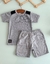 Conjunto Blusa malha e bermuda moletinho