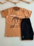 Conjunto Blusa malha e bermuda moletinho - comprar online