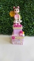 Porta Jóias Duplo com Mascotinha Fazendinha Rosa