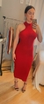 Vestido tricô modal