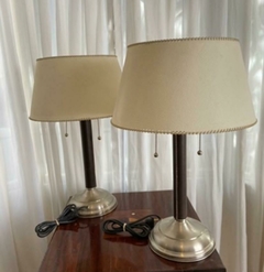 LAMPARAS CUERO Y ACERO X2 - comprar online