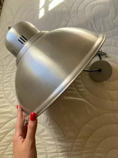 LAMPARA DE TECHO ALUMINIO 38 CM DIAMETRO