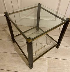 MESA BRONCE, VIDRIO Y MADERA - comprar online