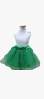 Falda de tul verde