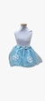 Falda de tul, con copos de nieve