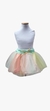Falda de tul multicolor