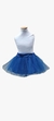 Falda azul francia