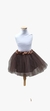 Falda de tul marron