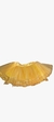 Falda de tul amarilla con cinta dorada - comprar online