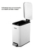 LIXEIRA RETANGULAR 5L BRANCA VONDER - comprar online