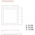 Painel Led De Embutir Quadrado Branco 3000K 24W Avant - loja online