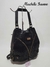 Mochila Cartera Ivonne - Negro/Tapa con Brillo