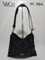 Cartera Bandolera Jujuy - Negro Reptil Brilloso