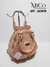 Mochila Cartera Jacinta - Rosa Textura Reptil