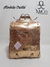 Mochila Cartera Cristal - Dorado Reptil