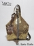 Mochila Santa Clarita - Dorado Textura Crocco