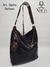 Cartera Santa Barbara - Negro Tramado en Rombos