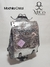 Mochila Cartera Cristal - Plata Textura Crocco