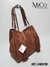 Cartera Sabrina (MD) - Marron Textura Reptil