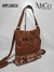 Mochila Cartera Sussi - Marron/Cobre Reptil