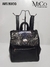 Mochila Rocio - Negro con Tapa Cebra
