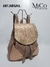 Mochila Abigail - Vison/ Rosa Oro