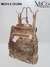 Mochila Cartera Cristal - Dorado Crocco