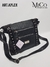 Bandolera Aylen - Negro Texturado Lunares